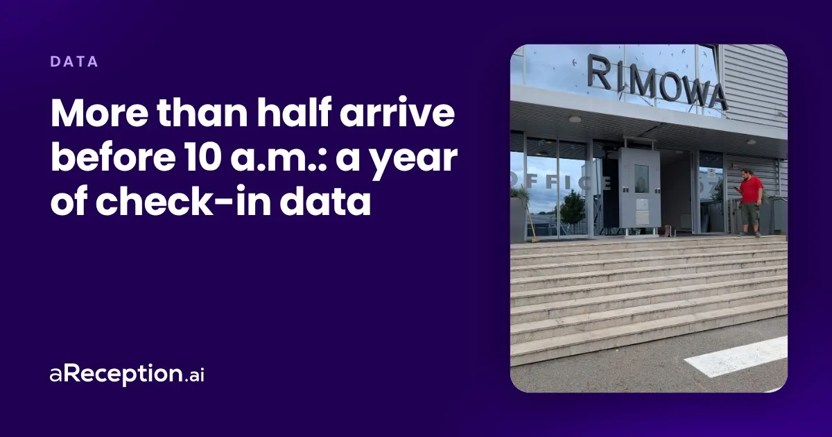 Article cover: the main entrance of the Rimowa plant in Pelhřimov, with a self check-in kiosk between the glass doors
