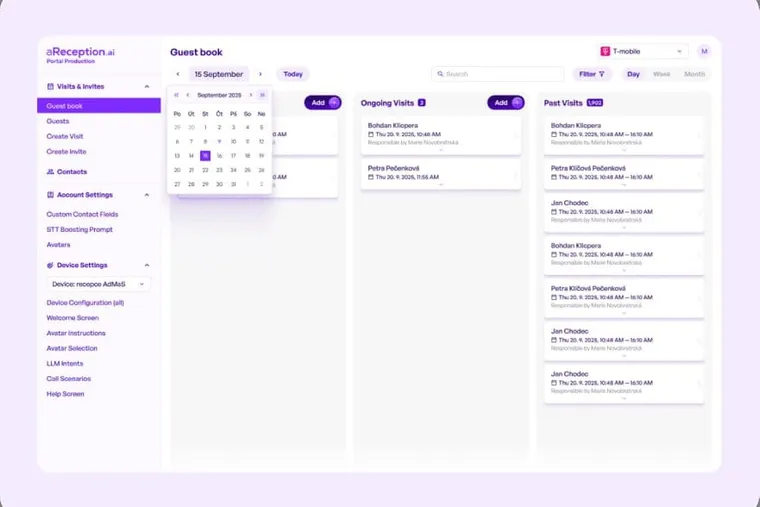 Portal: visitor book